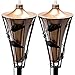 Matney Outdoor Metal Patio Torches – Use for Deck, Patio, Back Yard, Out Door parties, Wedding – Includes Fiberglass Wick and Snuffer Cap (60 Inch, 2 Pack)
