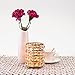 Feyarl Crystal Beads Makeup Brush Holder Gold Bling Handcrafted Comb Brush Pen Pencil Holder Pot Storage Cosmetic Tools Organizer Container Candle Holder