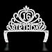 DcZeRong Sweet Girls 16th Birthday Tiaras Crown Princess Girls 16 Birthday Crowns Crystal Tiara