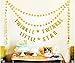 Fecedy Gold Twinkle Twinkle Little Star Garland with 2pcs Sparkling Star Garland for Party