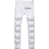 Men's Jeans Skinny Slim Fit Stretch Jeans for Men Denim Washed Pants | Stretch Fabric,5‑Pocket,Slim‑Skinny Hybrid Tailored Fit