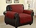 Quilted Microfiber Pet Dog Couch Sofa Furniture Protector Cover, Kashi, 6 Colors, 3 Sizes (Chair, Burgundy)