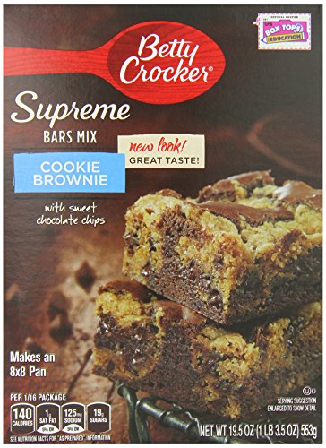 Betty Crocker Cookie Brownie Bar 19 5 Ounce Boxes Pack Of 12 Amazon Com Grocery Gourmet Food