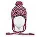 Tenergy Wireless Bluetooth Hands-Free Beanie (PINK & GREY) with PomPoms and Earflaps (built-in stereo speakers and microphone for calls)