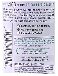 Nature's Bounty -Probiótico , 074312026102, 1
