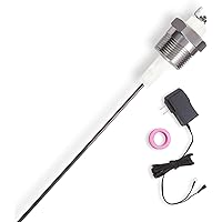 Prukbiar Powered Anode Rod for Water Heater 39-89 Gallon, Electric Anode Rod for Hot Water Heater, Eliminates Rotten Egg Smel
