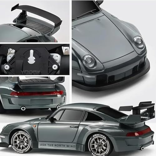 Drift RC Car 1:24 Scale – 4WD High-Speed Remote Control Racing Car with LED Flashing Lights, All-Terrain Dual Tires, USB Charging & Accessories for Ultimate Drifting Fun(Dual batteries)