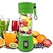 Smoothie Blender, Personal Blender, MONOLED Professional 380ML USB Rechargeable Juice Blender Food Processor Smoothie Maker Sport Bottle for Family,Office and Travel