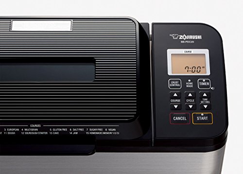 Zojirushi Home Bakery Virtuoso Plus Breadmaker, 2 lb. loaf of bread