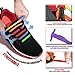 HOMAR No Tie Shoelaces for Kids and Adults - Best in Sports Fan Shoelaces - Waterproof Silicone Flat Elastic Athletic Running Shoe Laces with Multicolor for Sneaker Boots Board Shoes and Casual Shoes