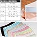 IHHASD 6 Packs Soft Womens Invisible Underwear Seamless Sexy Briefs Panties(XXL)
