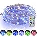 Dimmable String Lights, 16ft 50 LED Battery Powered Multi Color Changing String Lights with Remote, 13 Individual Colors Starry Fairy String Lights for Bedroom,Garden,Christmas, Parties