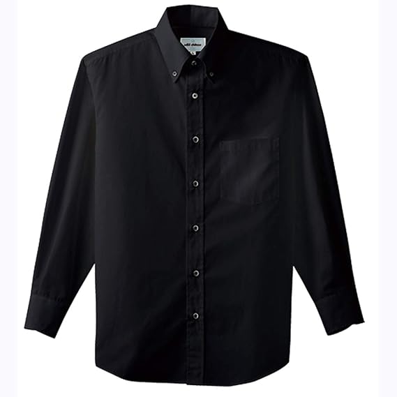 Amazon アルベ Arbe ボタンダウン シャツ ブロード 長袖 黒ボタン ユニフォーム 男女兼用 Ep7616 シャツ 通販
