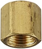 Anderson Metals 56108 Brass Pipe Fitting, Cap, 1/8" NPT Female Pipe