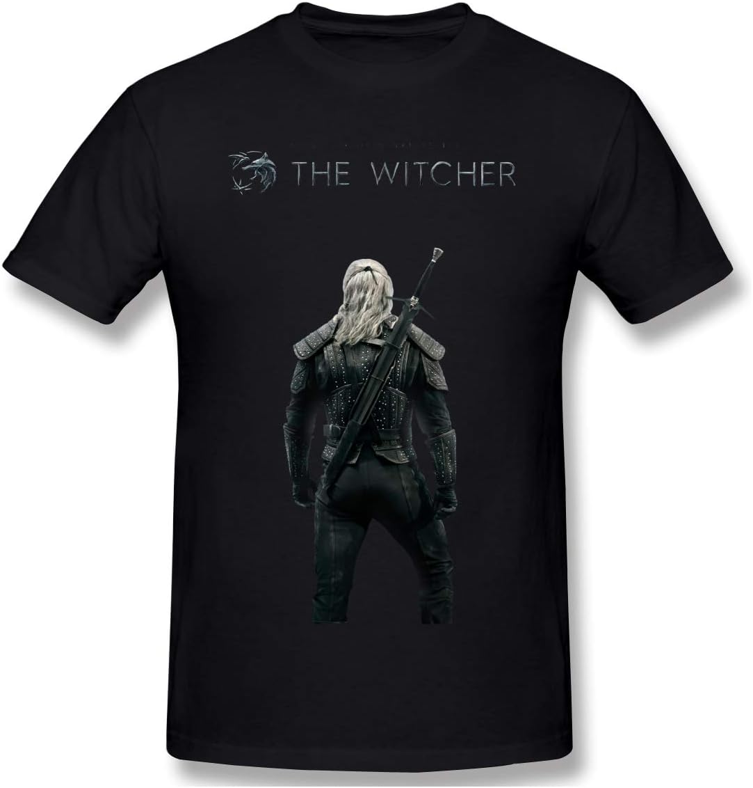 The Witcher Fashion Standard Men's Short T-Shirt & Tee Black