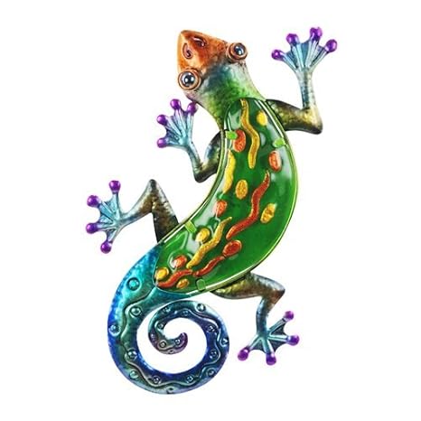 Art Deco Home - Wanddeko Eidechse, 32 cm - 1762SG: Amazon.de: Küche