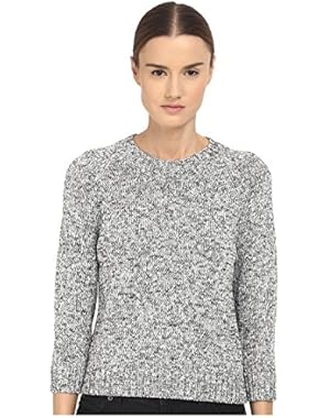 Theory Womens Serino Marled Ribbed Knit Pullover Sweater