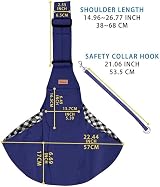 CUBY Puppy Dog Carrier Sling for Small Medium Dogs Shoulder Strap 15in view 3