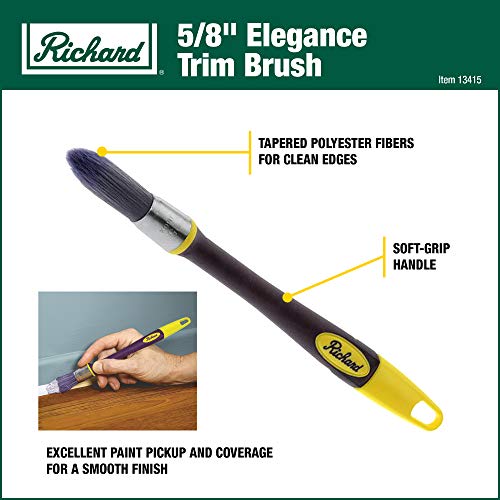 Richard 13415 Elegance Trim Brush with Soft Grip Handle, 5/8" Pricepulse