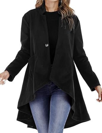 high low wool coat