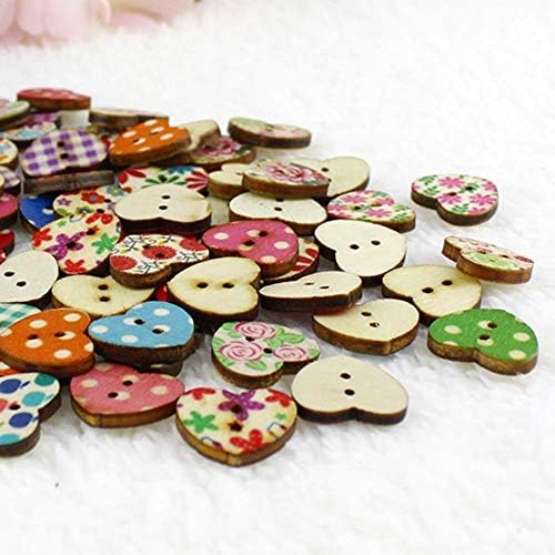 Colorful buttons and painted stitching combined for crafts or DIY ornament.