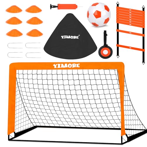 Yimore Football Goals for Garden Children with Carry Bag 3 in 1 Children's Football Goal Goal Wall for Children Foldable Football Goal Football Goals Gifts for Garden Children