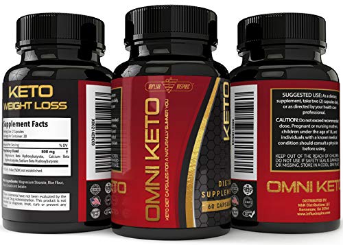 Keto Diet Pills - Weight Loss Fat Burner for Men & Women - Ketogenic Supplement Created to Block Carbs and Balance Out a Healthy Keto Lifestyle - 800mg - 60 Capsules