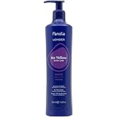 Fanola Wonder No Yellow Purple Hair Mask - Acidic pH Deep Conditioning Hair Mask for Blonde, Bleached & Grey Shades - Intense Violet Pigment Neutralizes Brassy Tones (11.83 Ounce)