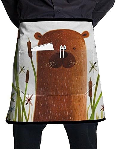 Canada Beaver Short Apron Personalized Pinafore Prepare For Family Woman One Size Grill Twill