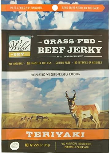Wild Sky Jerky - Teriyaki 2.25oz - 4-Pack One Color, One Size