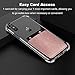 ANHONG Clear Case with Card Holder, [Slim Fit] Protective Soft TPU Shockproof Wallet Case with Vegan Leather Card Holder