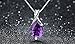 Valentine Day's Gift Tirio Swarovski Purple Eternal Love Austria Crystal Water-drop Pendant Come with a Chain Necklace 19