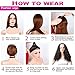 DEYNGS Fashion Short Wavy Wigs With Flat Bangs Natural Black Synthetic Full Wigs For Women None Lace Wigs That Look Real Heat Resistant +Free Wig Cap (BLACK)