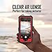 iPhone 5 5S SE Waterproof Case Compatible, ZVEproof IP68 iPhone SE 5S 5 Waterproof Shockproof Dirtproof Snowproof Screen Protector Cover for Snow Skiing Swimming (Red)