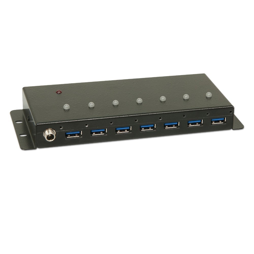 Lindy USB 3.0 Industrial 7 Port Hub, Metal