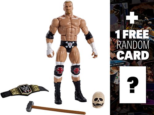 Triple h w/ skull mask, sledgehammer & wwe champion…