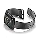 Apple Watch Woven Nylon Band, Biaoge Fine Woven Nylon Wrist Strap Replacement with Classic Buckle for iWatch Series 2 Series 1 (Black - 38mm)