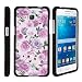 MINITURTLE Compatible with Samsung Galaxy Grand Prime Case, Slim Fit Snap On Cover w/Unique, Customized Design - Pink Purple Flower