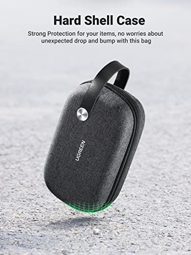 UGREEN Large Electronic Organizer, Expanded Travel Case for Tech Accessories, Water-resistant Shockproof Protective Holder for Chargers, Cables, Large Hard Drives, Power Banks, and More