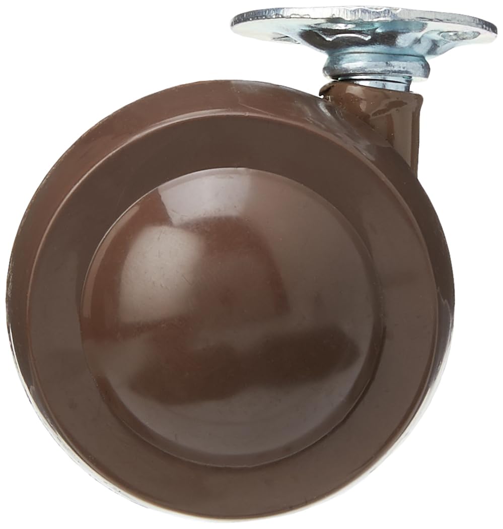 Merriway® BH01545 (2 Pcs) Shepherd Type Metal Wheel Castors Casters, Plate Fix, 50mm (2 inch) Diameter - Pack of 2 Pieces