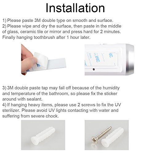 Bluesky Electric toothbrush holder, Toothbrush Sanitizer with Toothpaste Holder- Fit 5 Toothbrush(Maple Leaf Style)