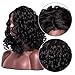 Preferred Hair Curly Lace Front Wigs for Black Women Synthetic Black Color Short Bob L Part