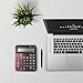Everplus Electronic Desktop Calculator with 14 Digit Large Display, Solar Battery LCD Display Office Calculator (Red 14D)