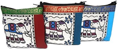Gift Bundle of 3 NEW HANDY HOBO HIPPIE STYLE FABRIC BAG BEAUTY ELEPHANT PATTERN PURSUE MONEY FROM THAILAND