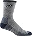 Darn Tough 1466 Men's Merino Wool Micro Crew Hiker Sock With Cushion - Light Gray, Large