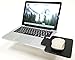 Creator's Mouse Ledge 2.0 Black Clip On - Laptop Chromebook Computer Extension - Slick Surface W/Edge Guard - Attaches Directly to Either Side of Laptop Creating A Portable Workstation