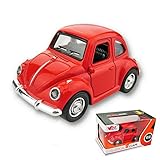 Vidatoy 1:38 Diecast Pull-Back Racers Play Vehicle Let Go Car Toy-Red