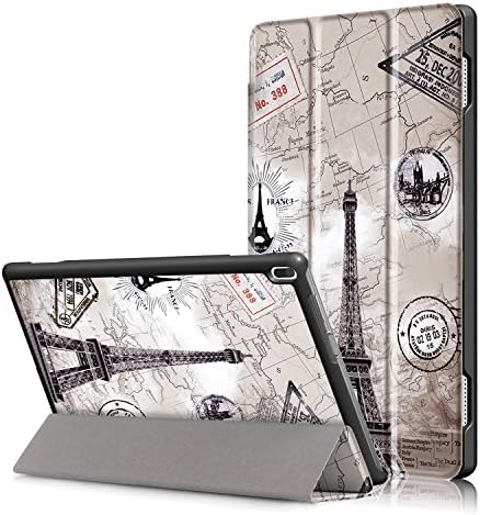 Lenovo Tab4 10 Case, [SlimShell] Tri-floding Hard Armor Case PU Leather Rotating Cover with Flip Folio Case with Auto Sleep/Wake Up Shell for Lenovo Tab4 10" Tablet 2017 Release (Tower)
