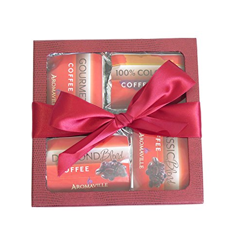 2 Gourmet+Coffee+Gift+Set+Burgundy