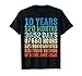 10 Years Old 10th Birthday Vintage Retro T Shirt 120 Months
